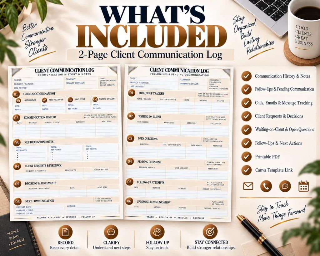 Multi-Page Client Communication Log — image 10 of 10