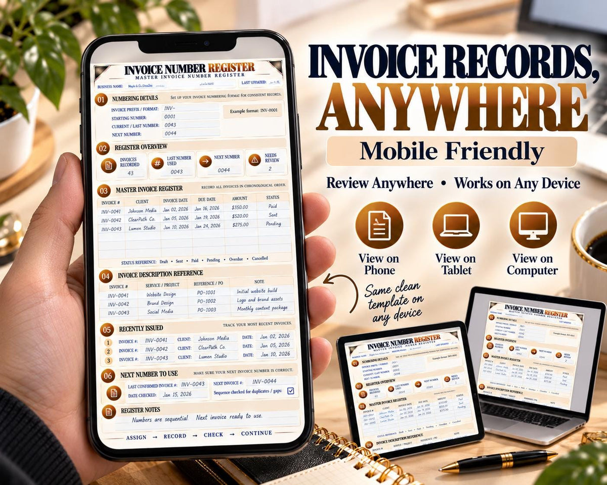 Invoice Number Register — source listing image 8
