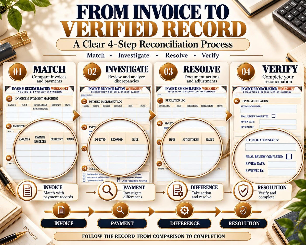 Invoice Reconciliation Worksheet — source listing image 6