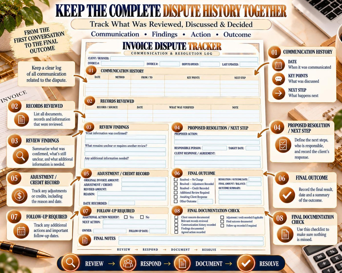 Invoice Dispute Tracker — source listing image 4