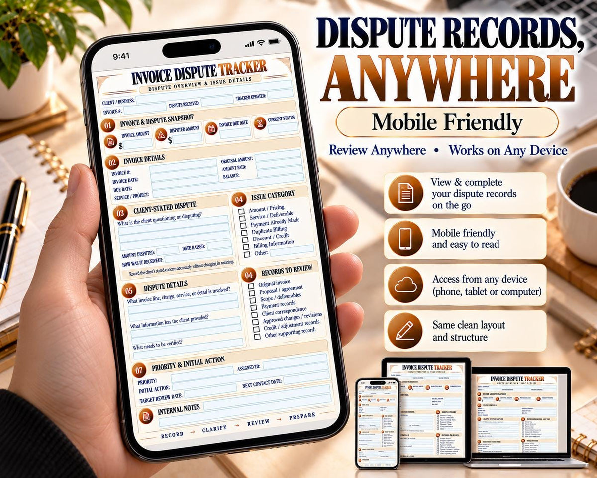 Invoice Dispute Tracker — source listing image 8