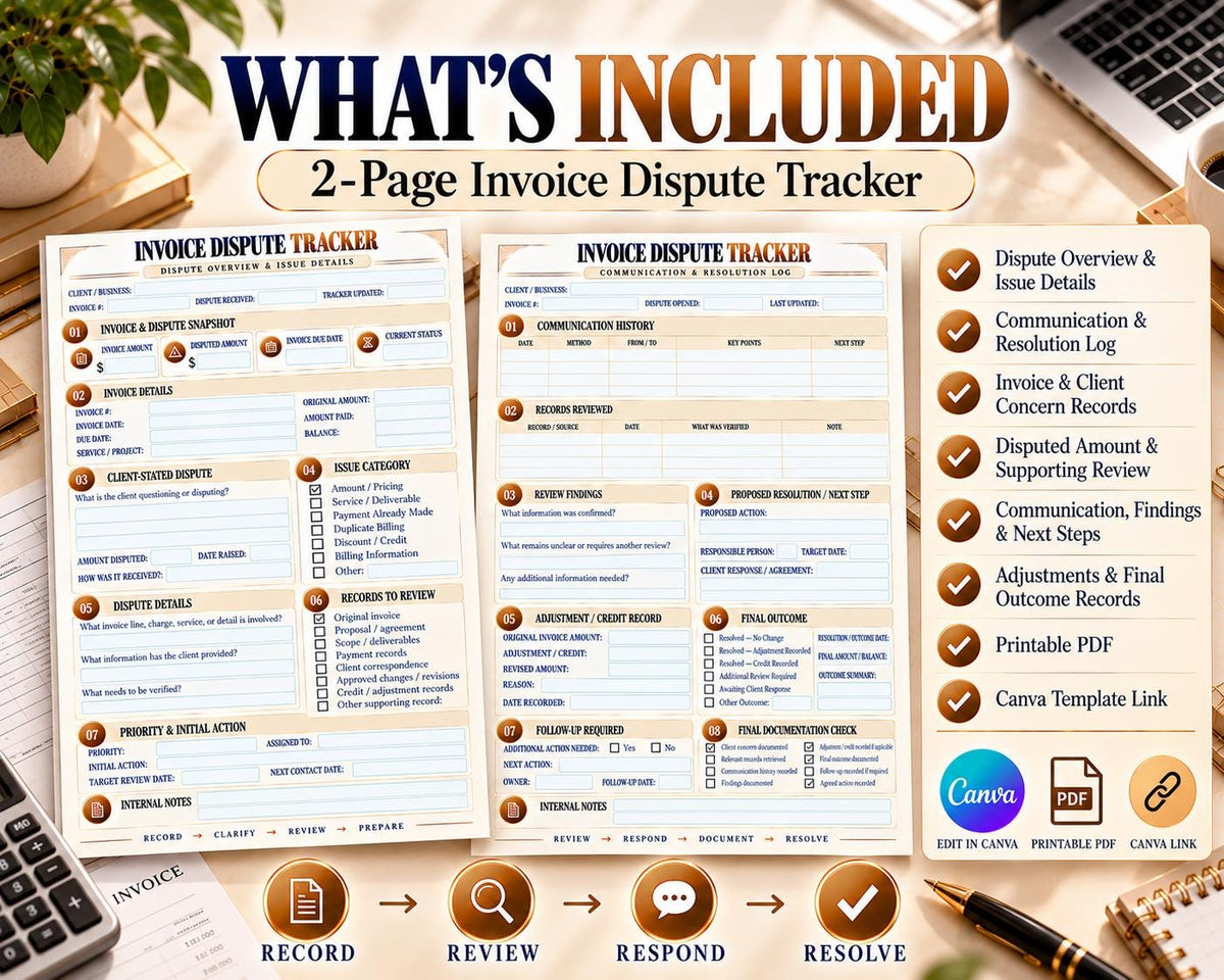 Invoice Dispute Tracker — source listing image 10