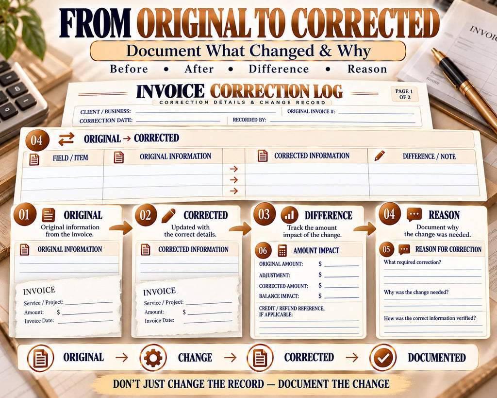 Invoice Correction Log — source listing image 5