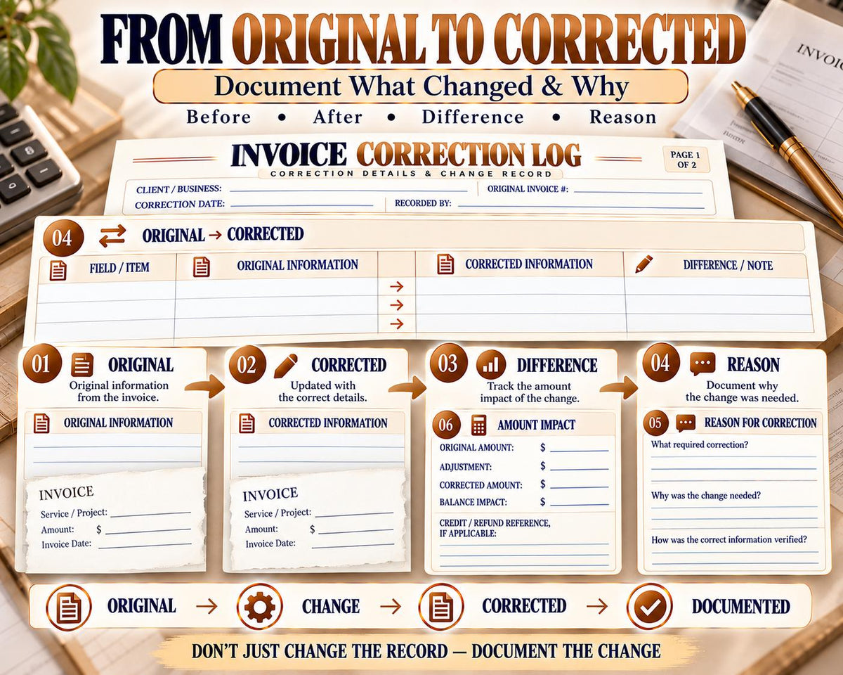 Invoice Correction Log — source listing image 5