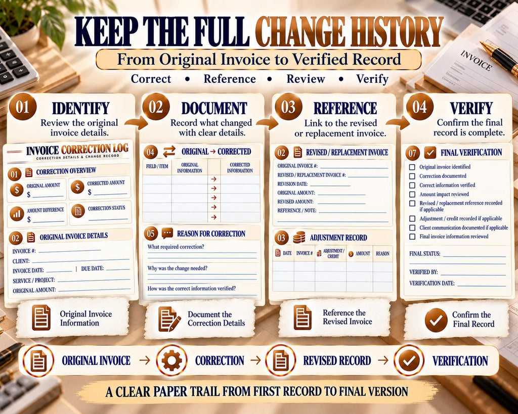 Invoice Correction Log — source listing image 6
