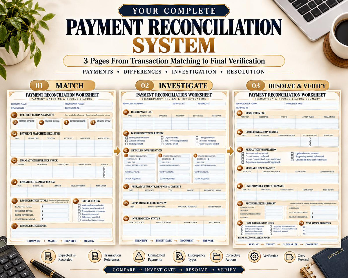 Payment Reconciliation Worksheet — source listing image 2