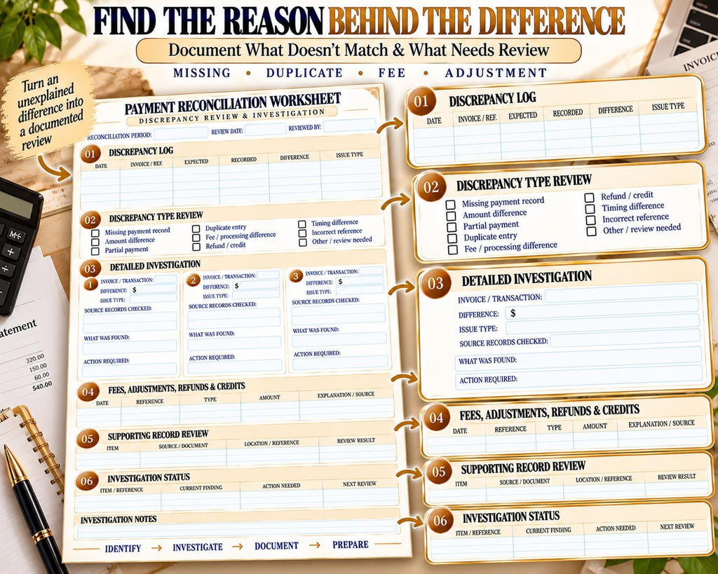 Payment Reconciliation Worksheet — source listing image 4