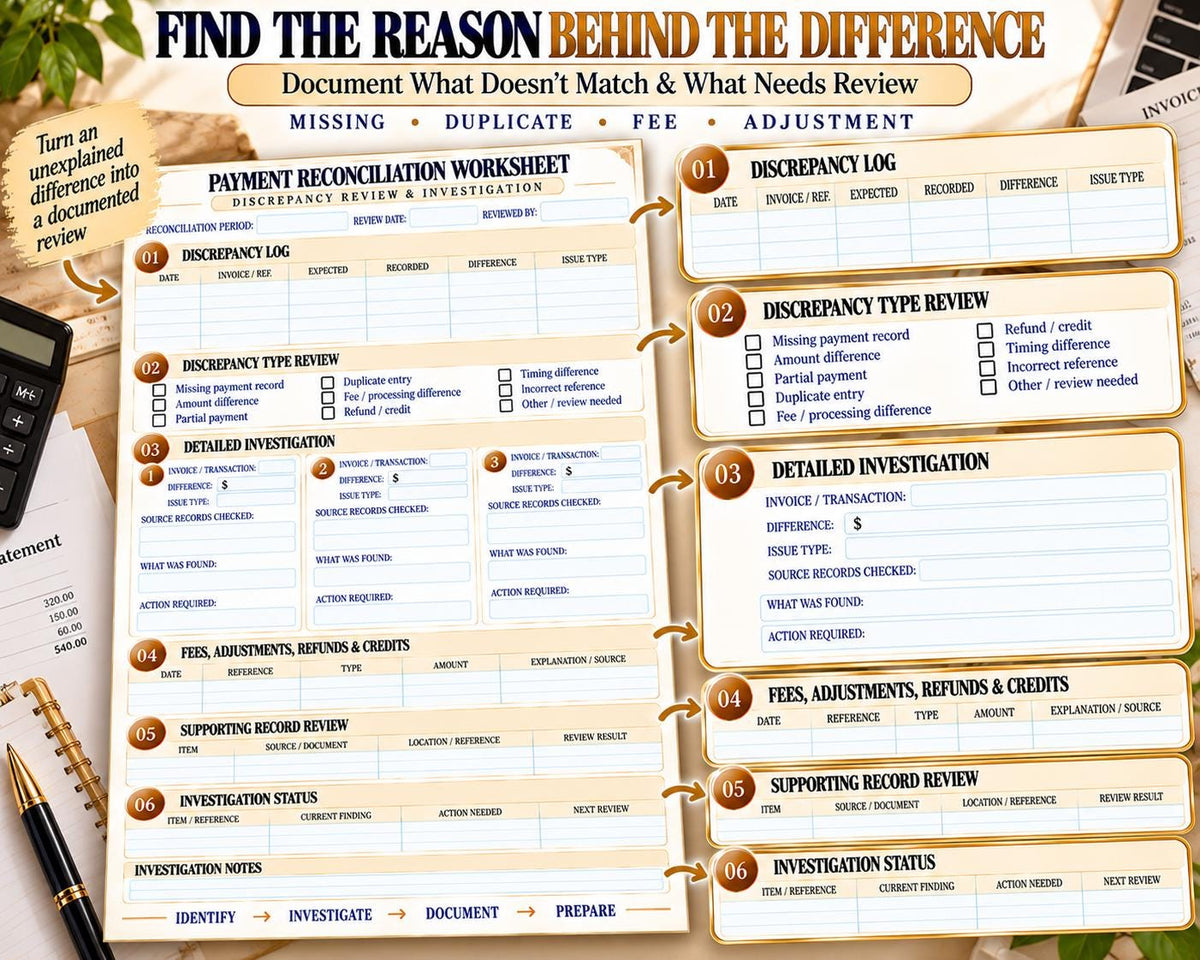 Payment Reconciliation Worksheet — source listing image 4