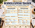 Business Expense Tracker Canva worksheet preview