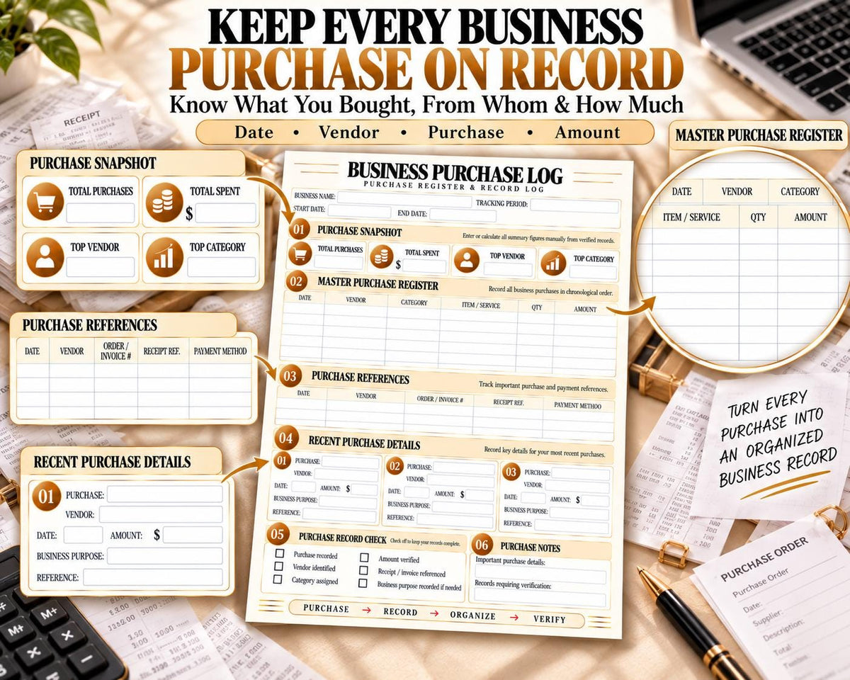 Business Purchase Log — source listing image 3