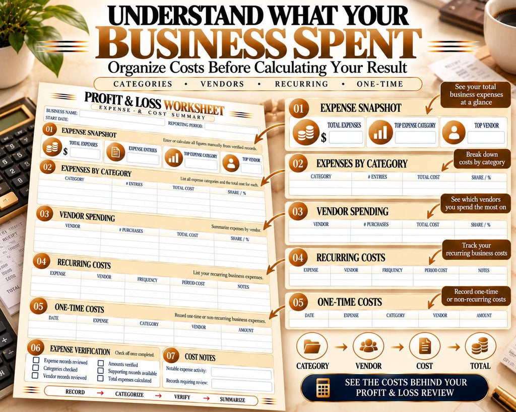 Profit & Loss Worksheet — source listing image 4
