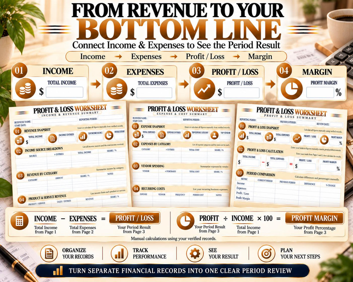 Profit & Loss Worksheet — source listing image 6