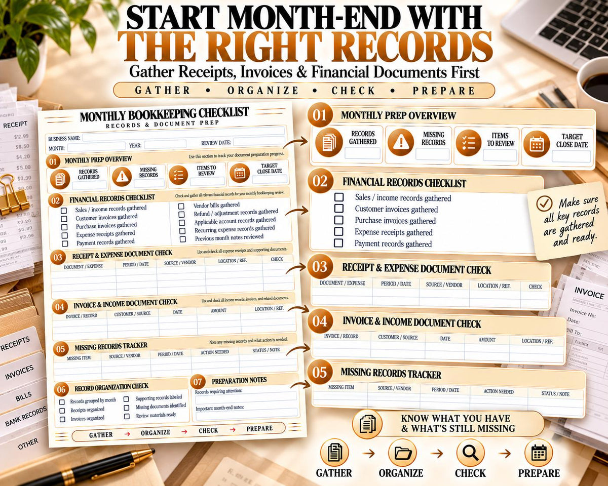 Monthly Bookkeeping Checklist — source listing image 3