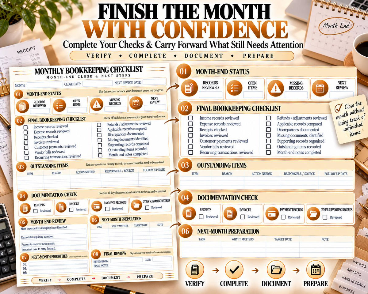 Monthly Bookkeeping Checklist — source listing image 5