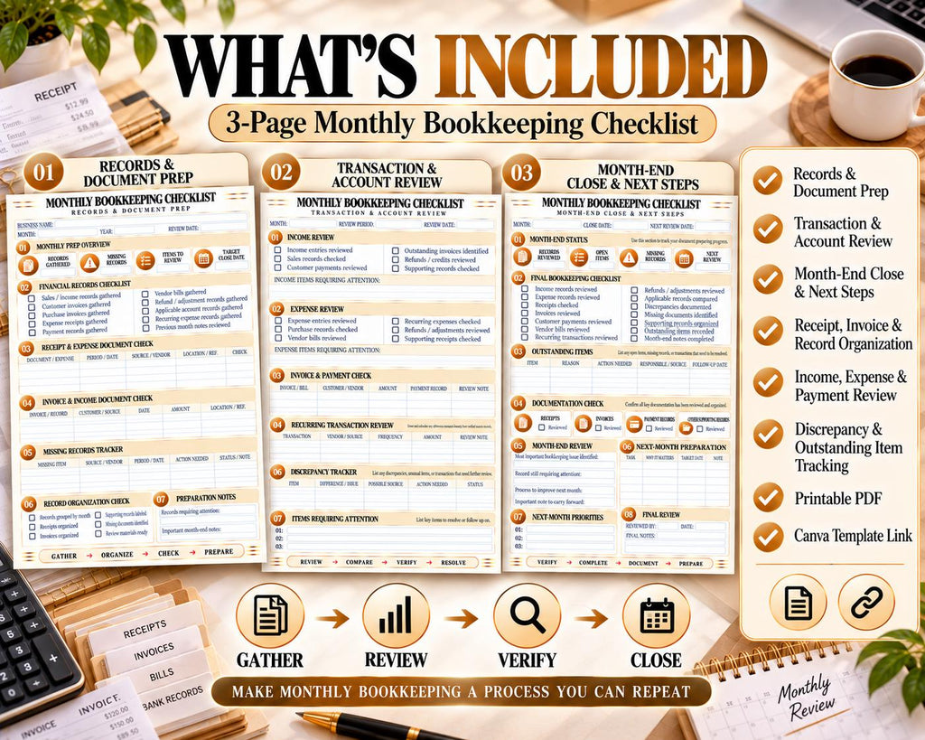 Monthly Bookkeeping Checklist — source listing image 10