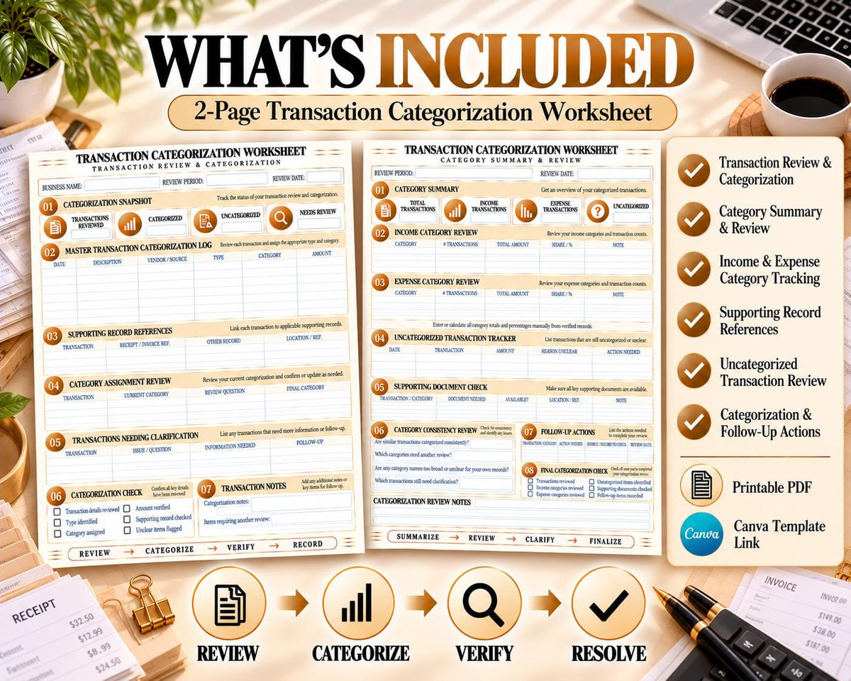 Transaction Categorization Worksheet — source listing image 10