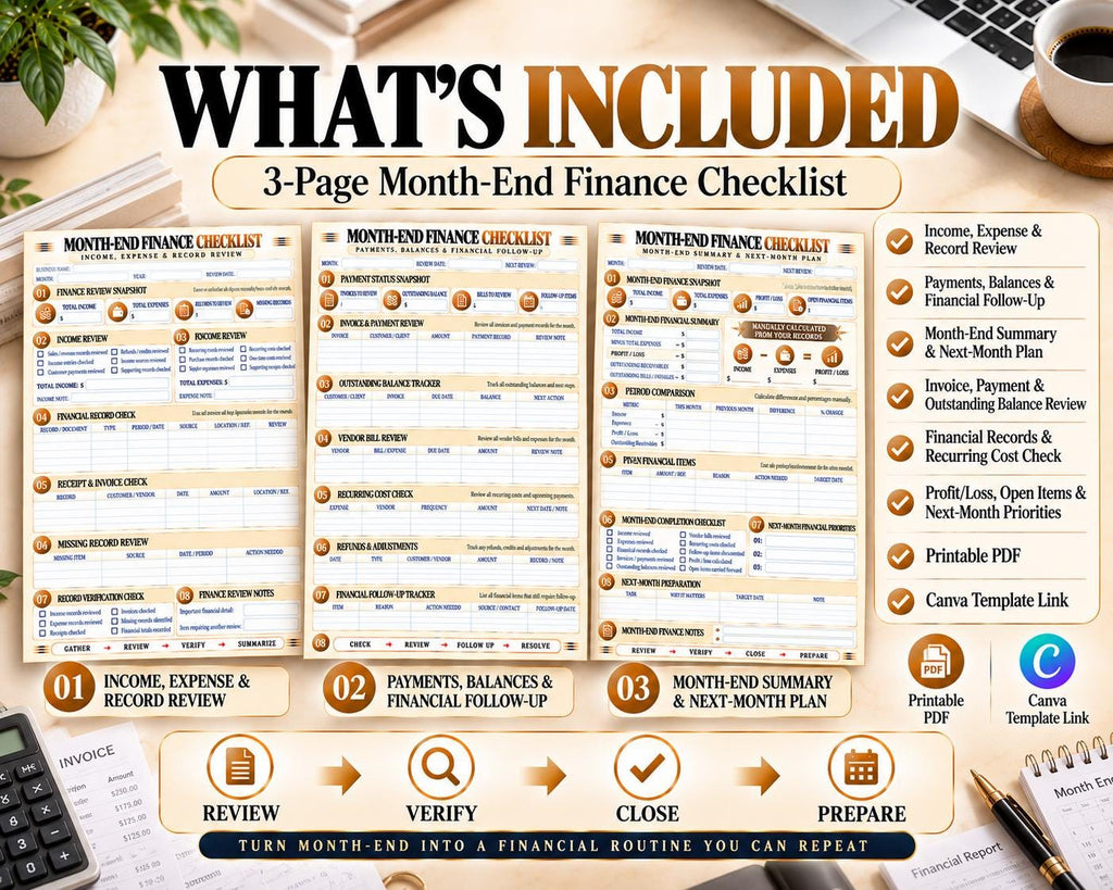 Month-End Finance Checklist — source listing image 10