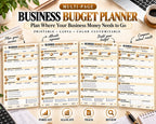 Business Budget Planner Canva worksheet preview
