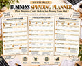 Business Spending Planner Canva worksheet preview
