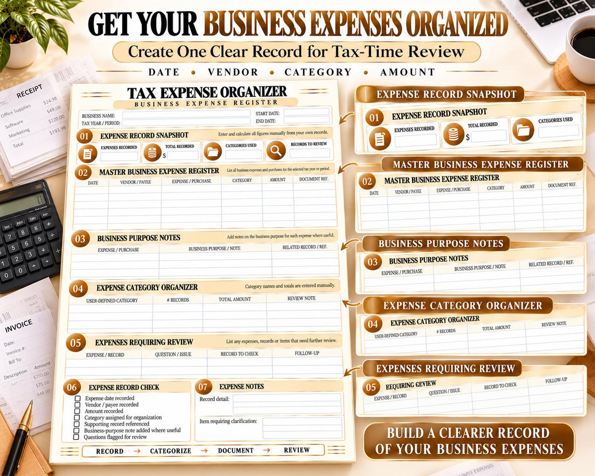 Tax Expense Organizer — source listing image 3
