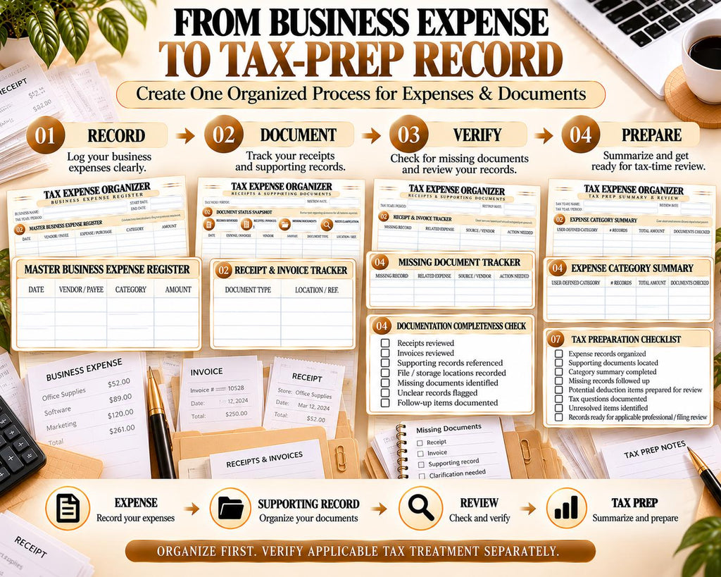 Tax Expense Organizer — source listing image 6