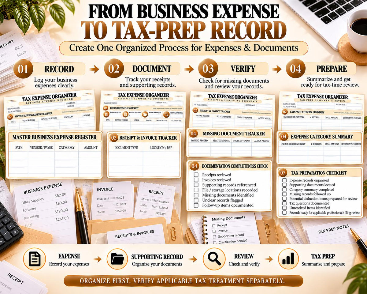 Tax Expense Organizer — source listing image 6