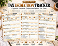 Tax Deduction Tracker Canva worksheet preview