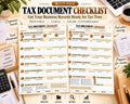 Tax Document Checklist Canva worksheet preview
