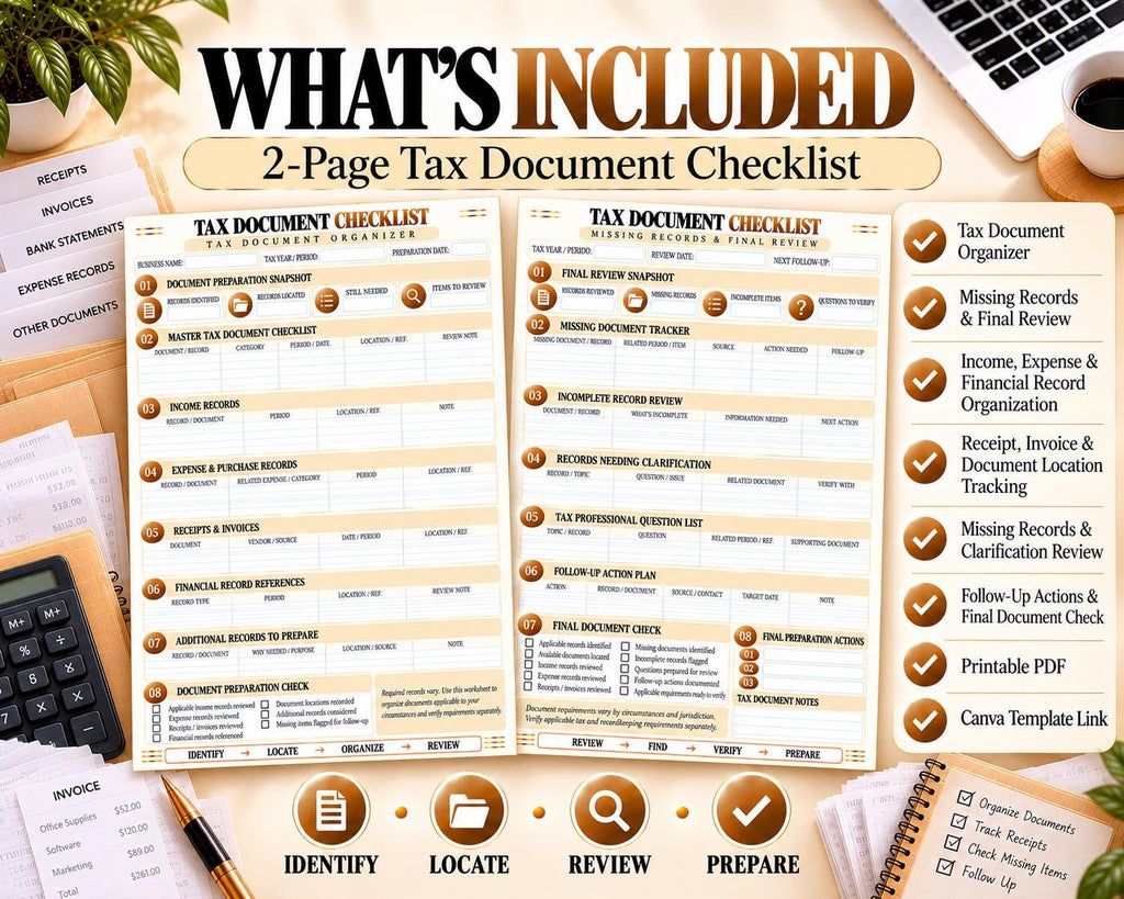 Tax Document Checklist — source listing image 11