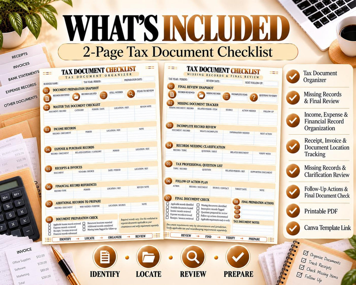 Tax Document Checklist — source listing image 11