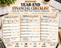 Year-End Financial Checklist Canva worksheet preview