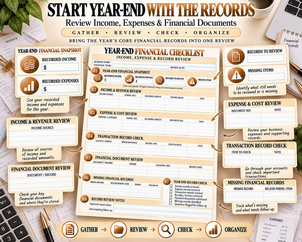 Year-End Financial Checklist — source listing image 3