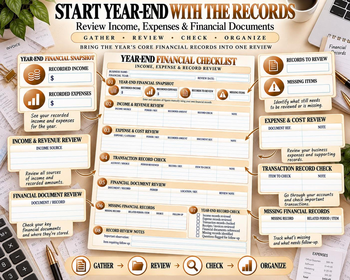Year-End Financial Checklist — source listing image 3