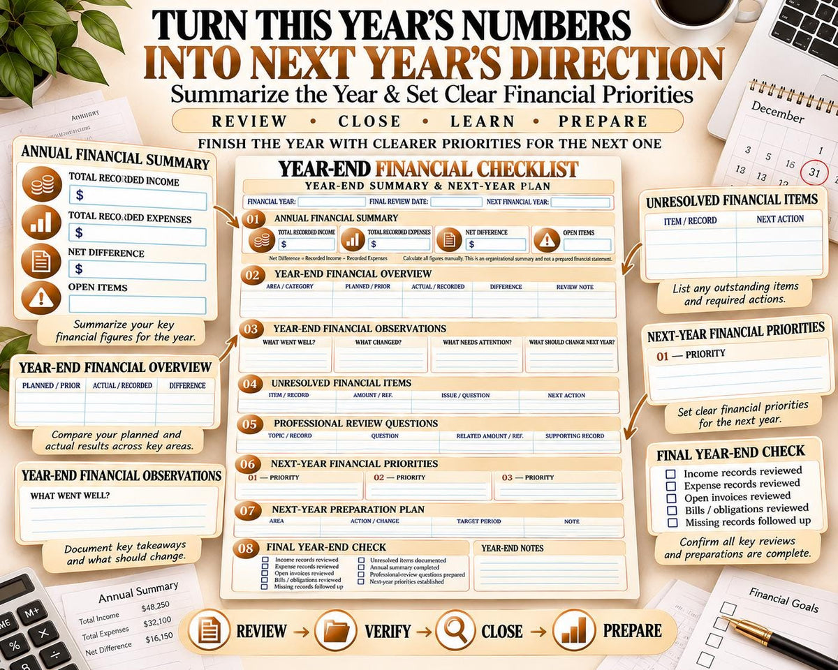 Year-End Financial Checklist — source listing image 5