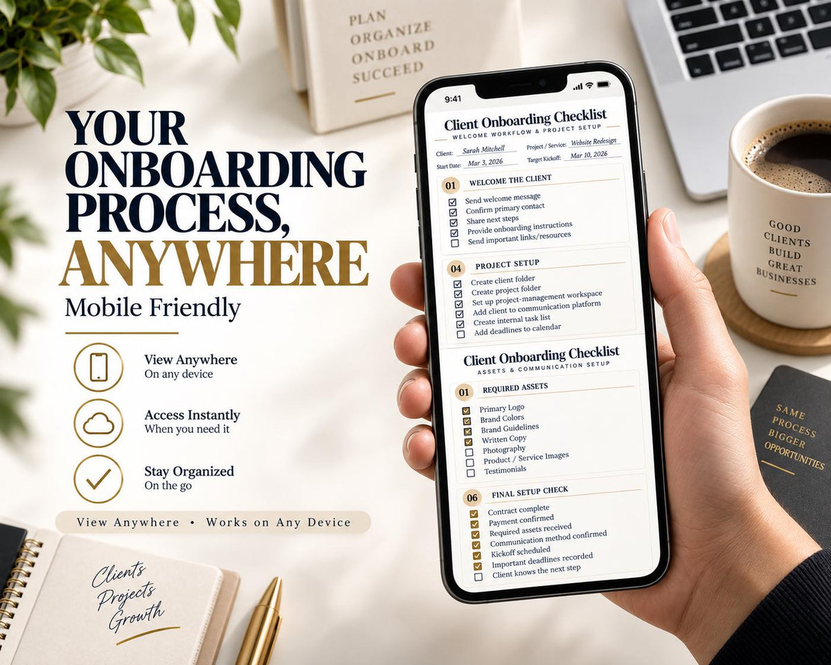 Multi-Page Client Onboarding Checklist — image 8 of 10