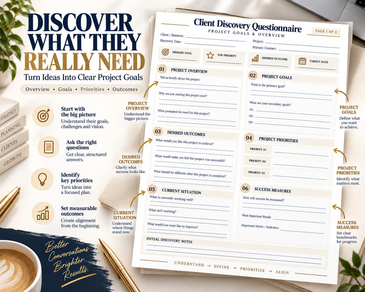 Multi-Page Client Discovery Questionnaire — image 3 of 10