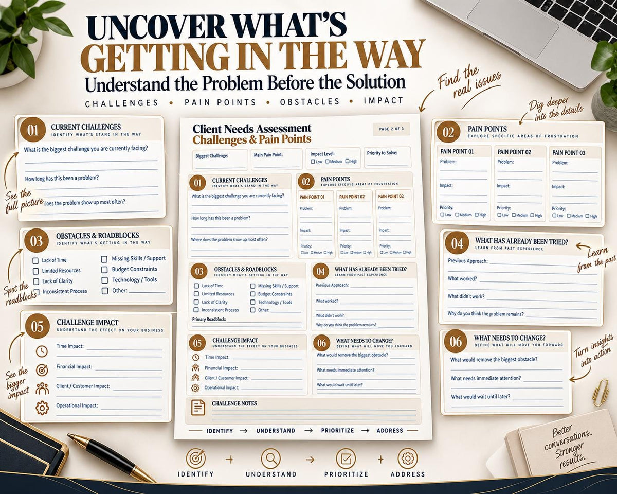 Multi-Page Client Needs Assessment — image 4 of 10