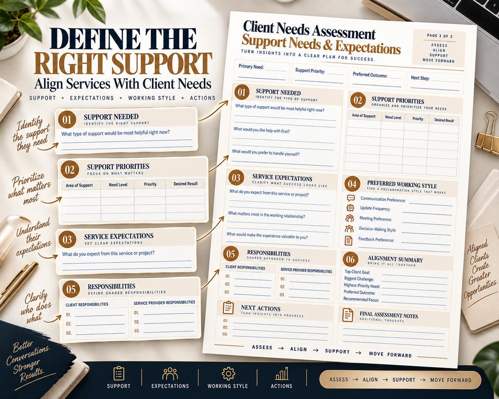 Multi-Page Client Needs Assessment — image 5 of 10