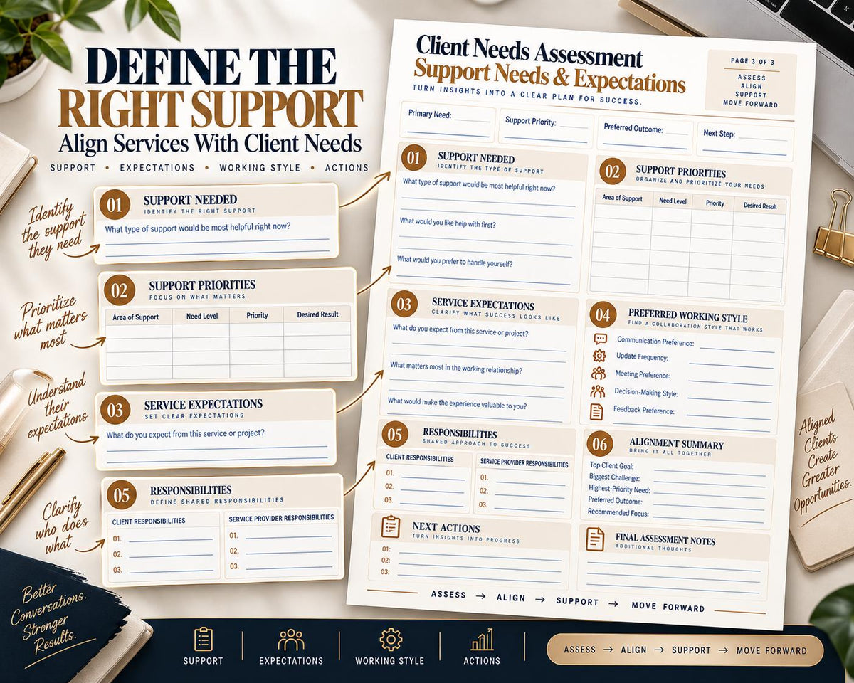 Multi-Page Client Needs Assessment — image 5 of 10