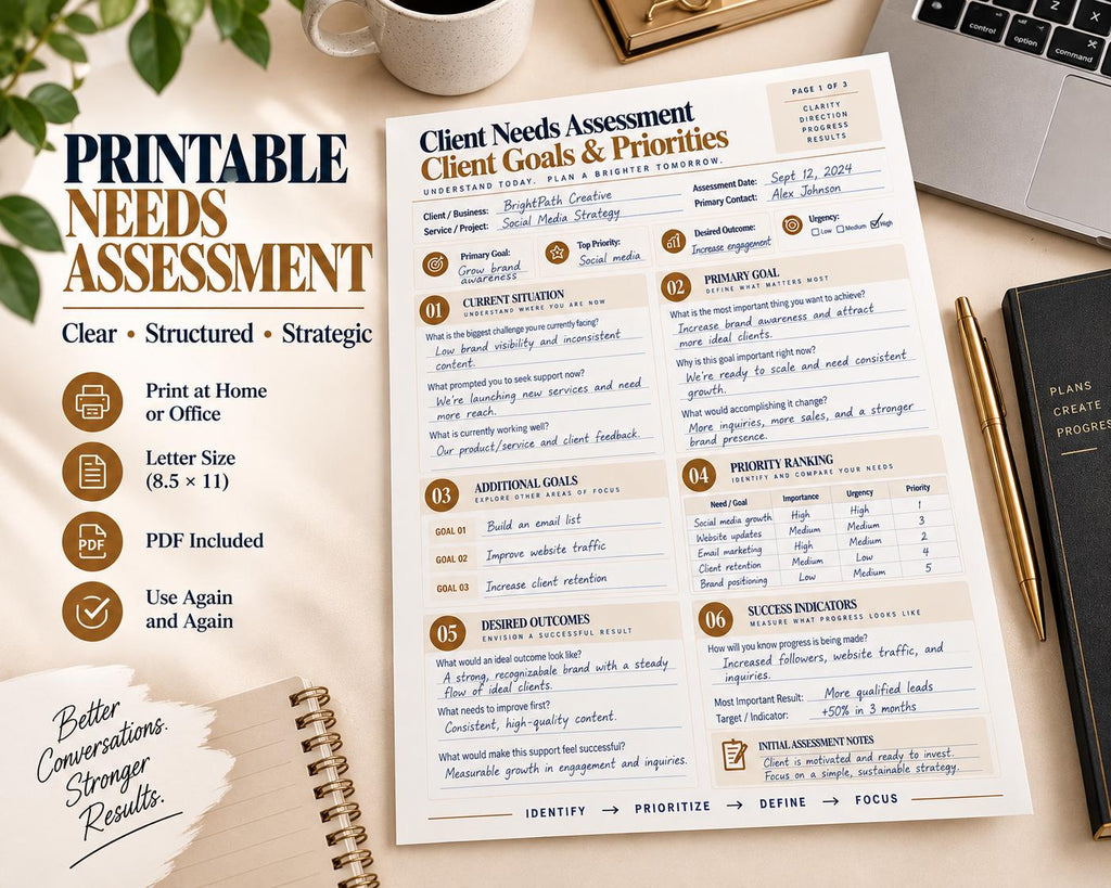 Multi-Page Client Needs Assessment — image 7 of 10