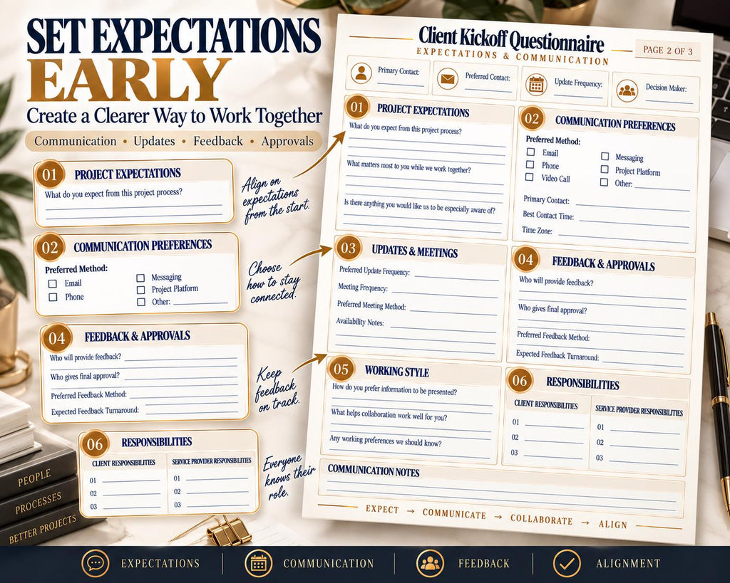 Multi-Page Client Kickoff Questionnaire — image 4 of 10