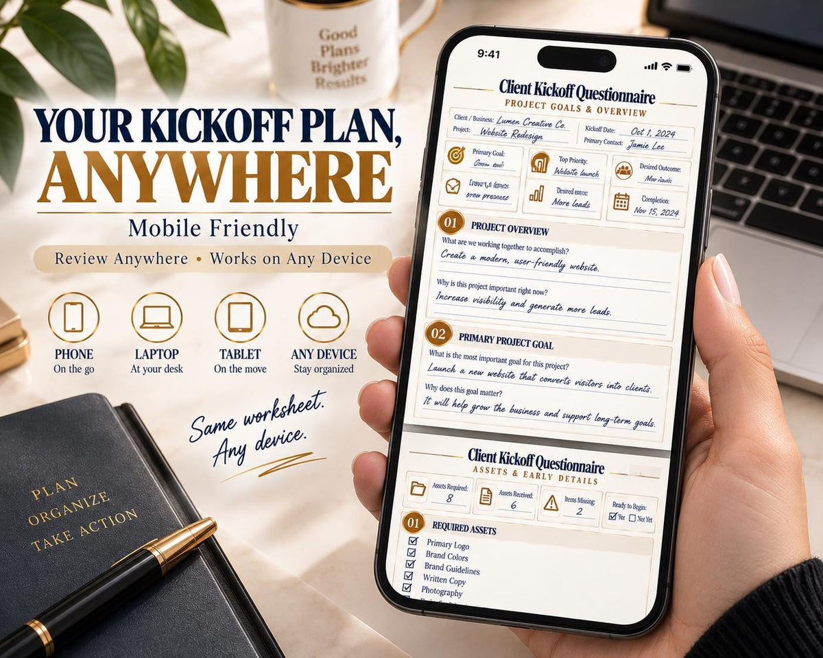 Multi-Page Client Kickoff Questionnaire — image 8 of 10