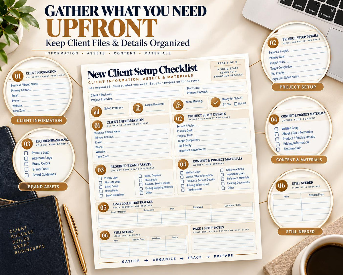 Multi-Page New Client Setup Checklist — image 3 of 10