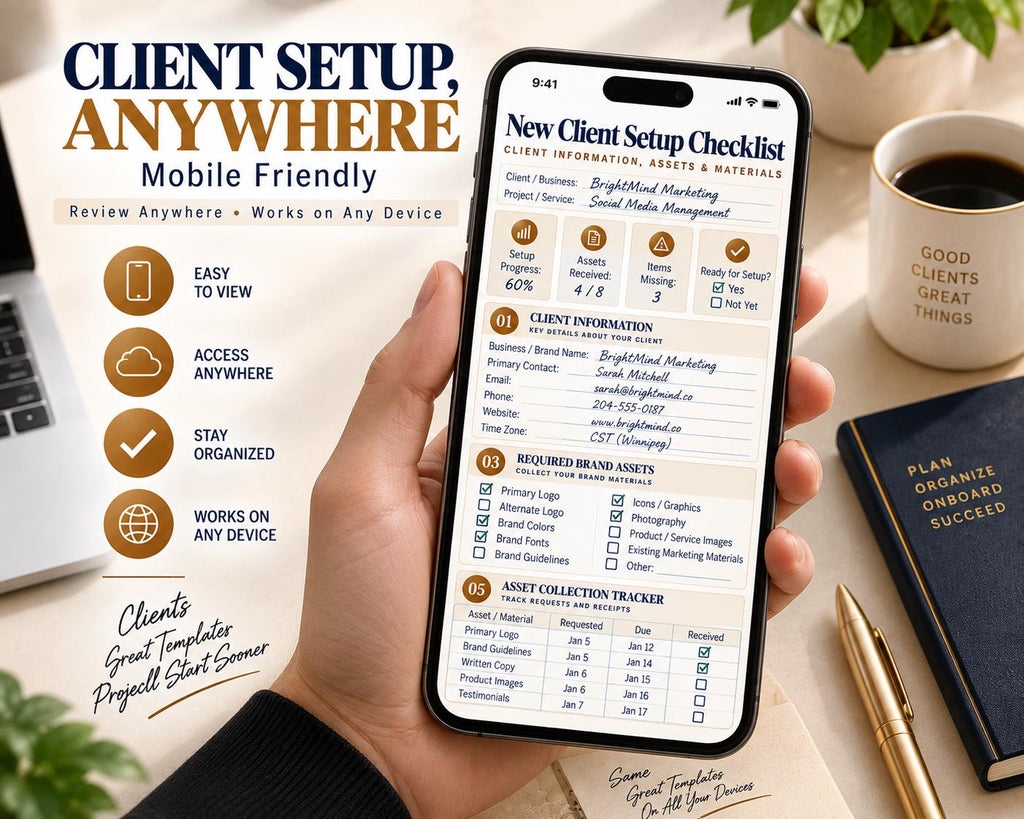 Multi-Page New Client Setup Checklist — image 8 of 10