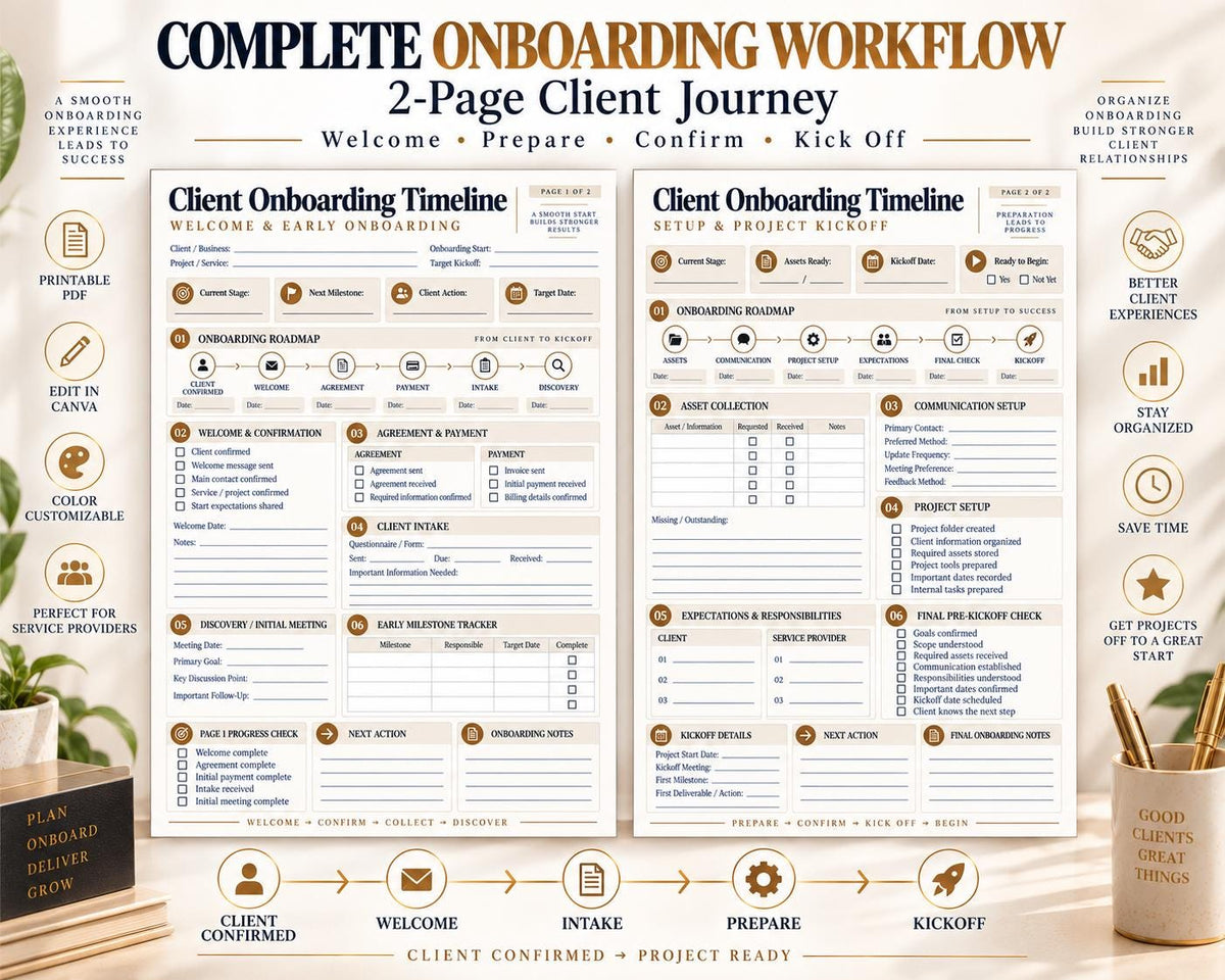 Multi-Page Client Onboarding Timeline — image 2 of 10