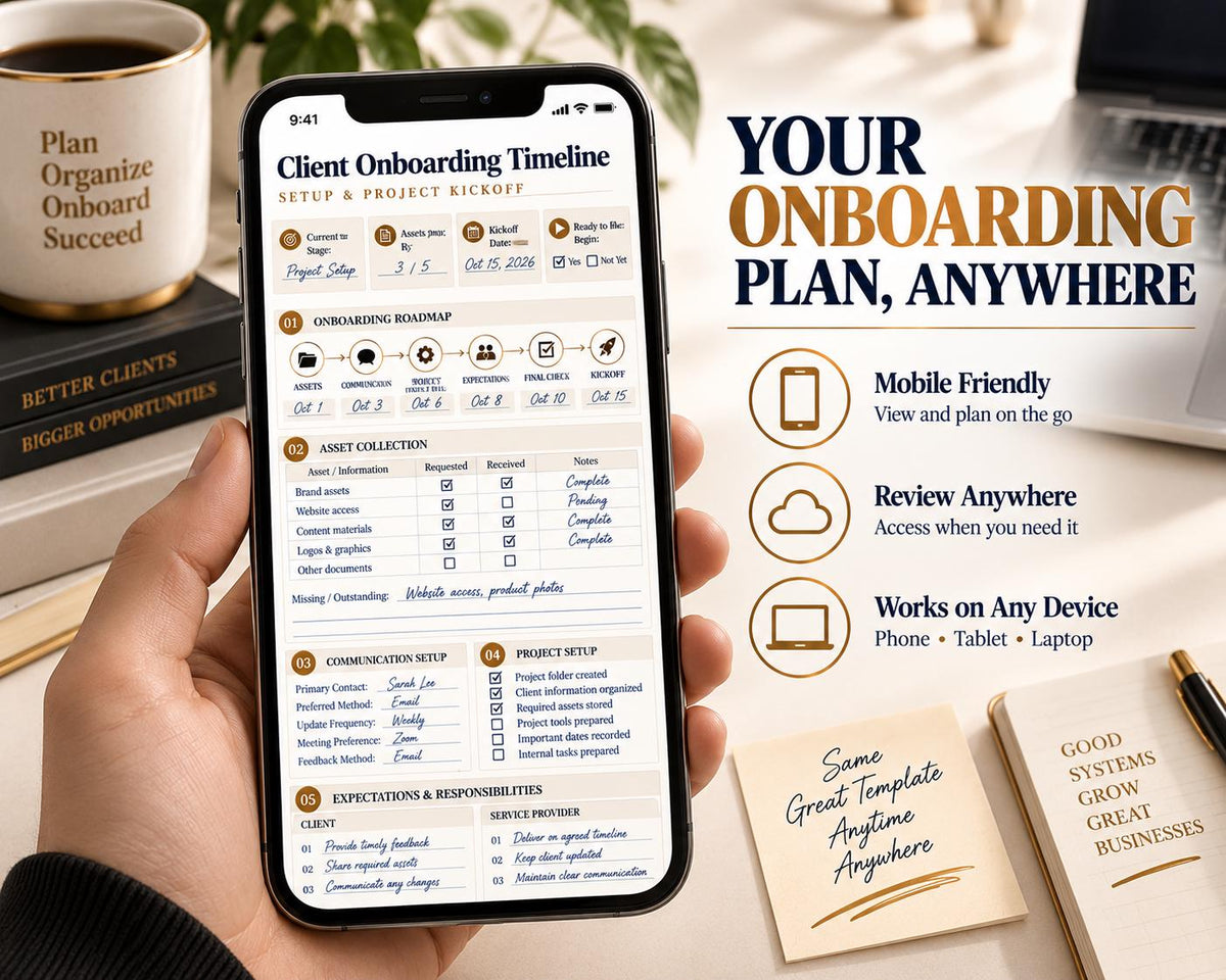 Multi-Page Client Onboarding Timeline — image 8 of 10