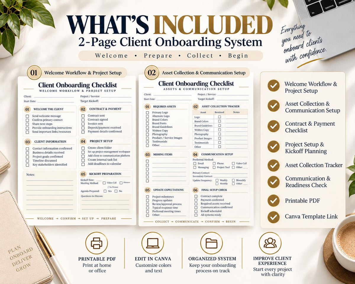 Multi-Page Client Onboarding Checklist — image 10 of 10