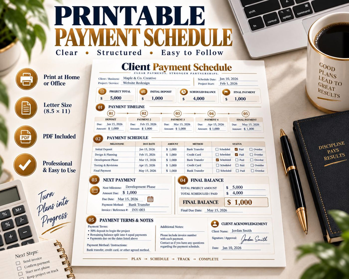 Client Payment Schedule — image 7 of 10