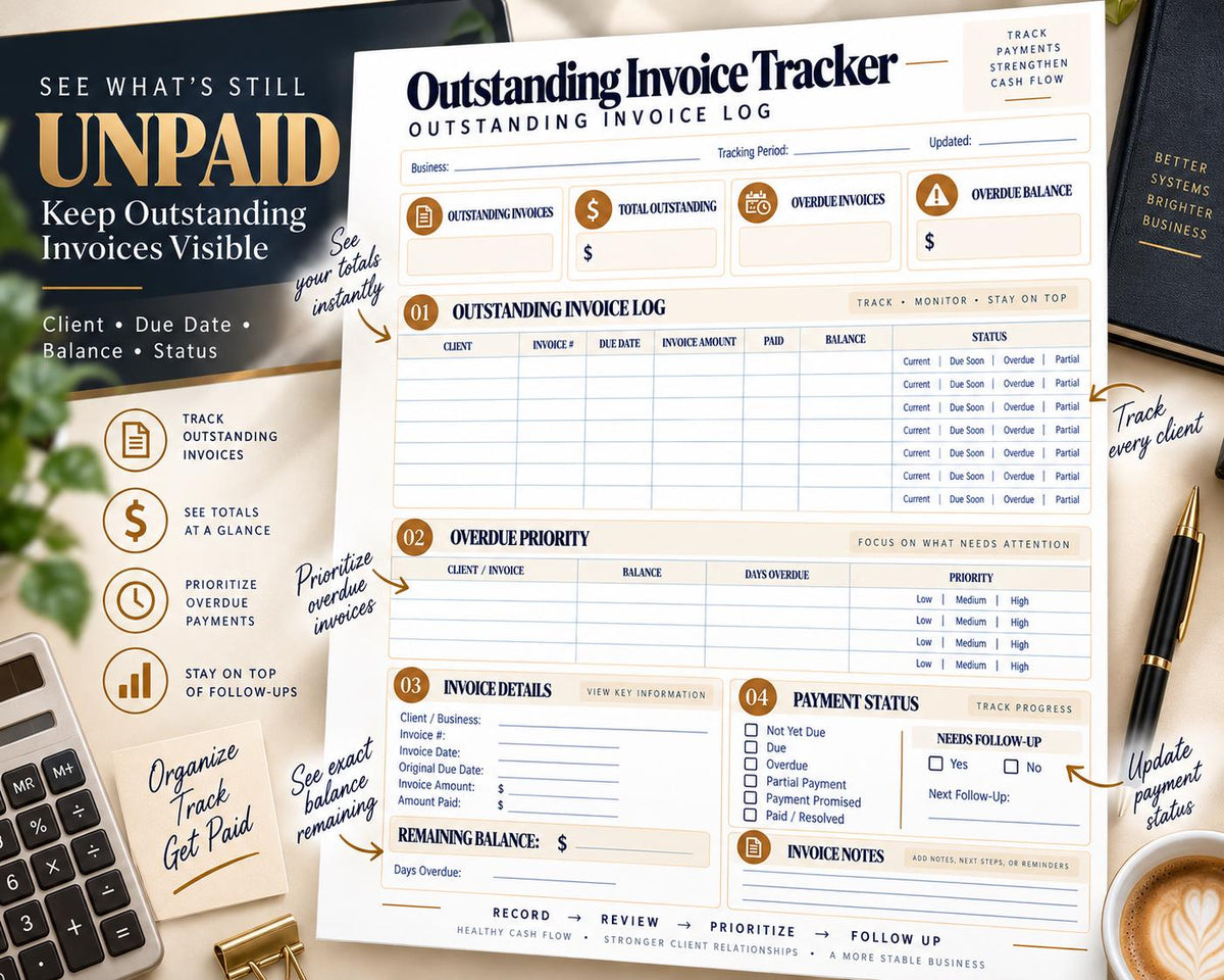 Multi-Page Outstanding Invoice Tracker — image 3 of 10