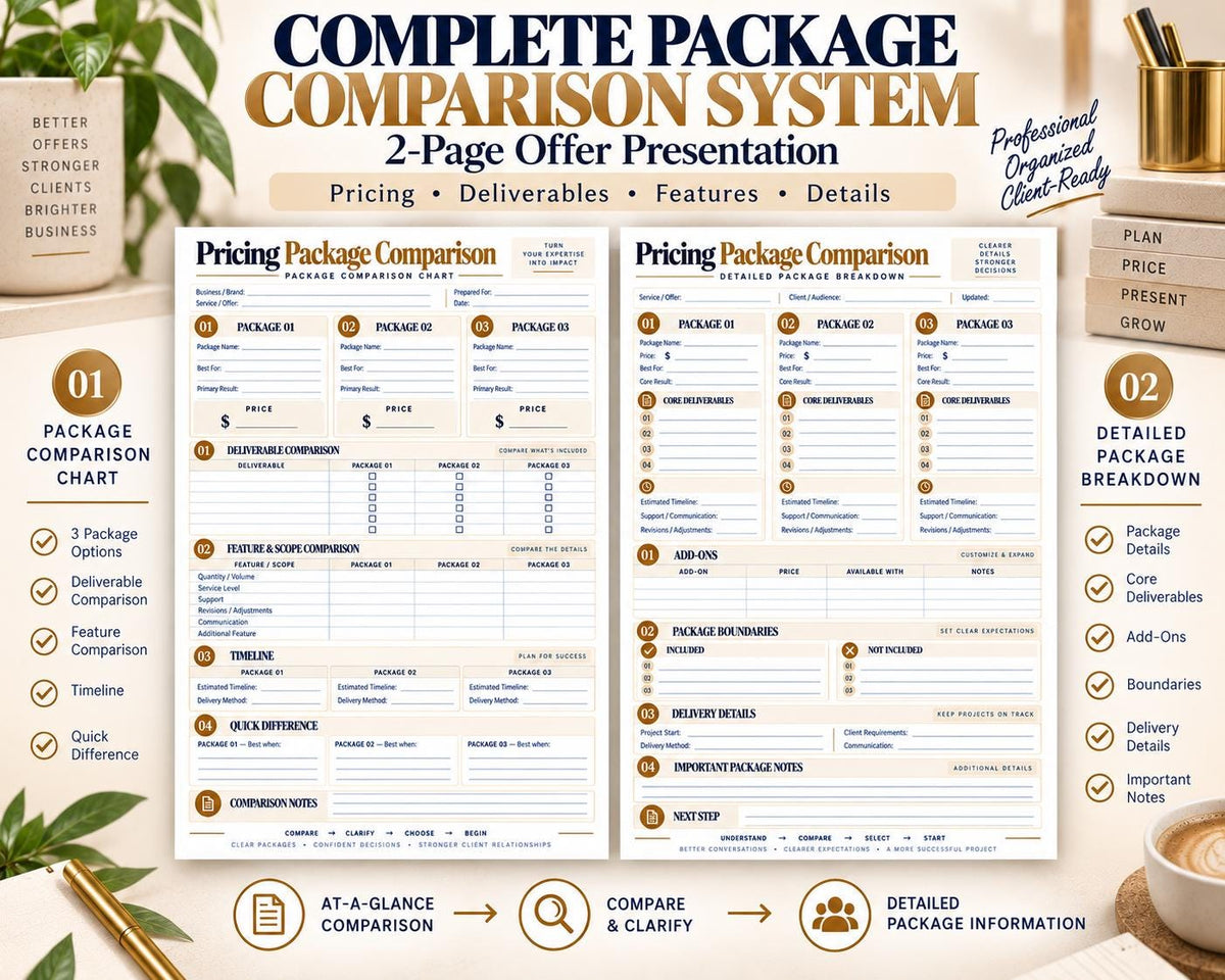 Multi-Page Pricing Package Comparison — image 2 of 10